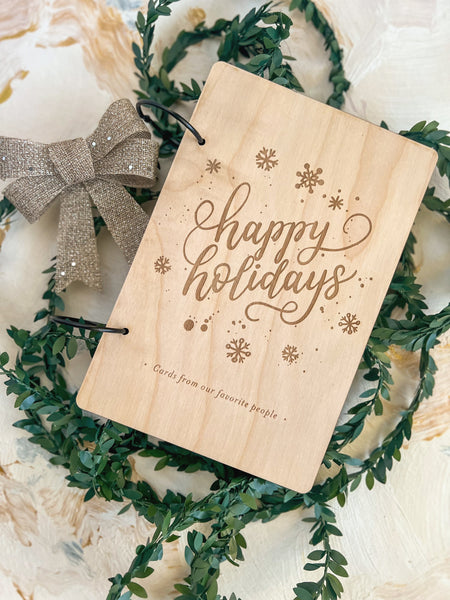 Christmas Card Keeper - Happy Holidays