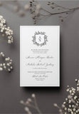 Rose Garden Monogram Wedding Invitation Suite